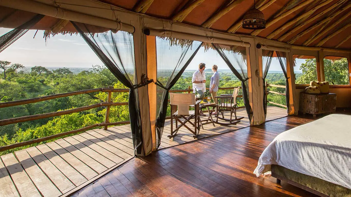 Elewana Tarangire Treetops accommodation interior of Treehouse Suite