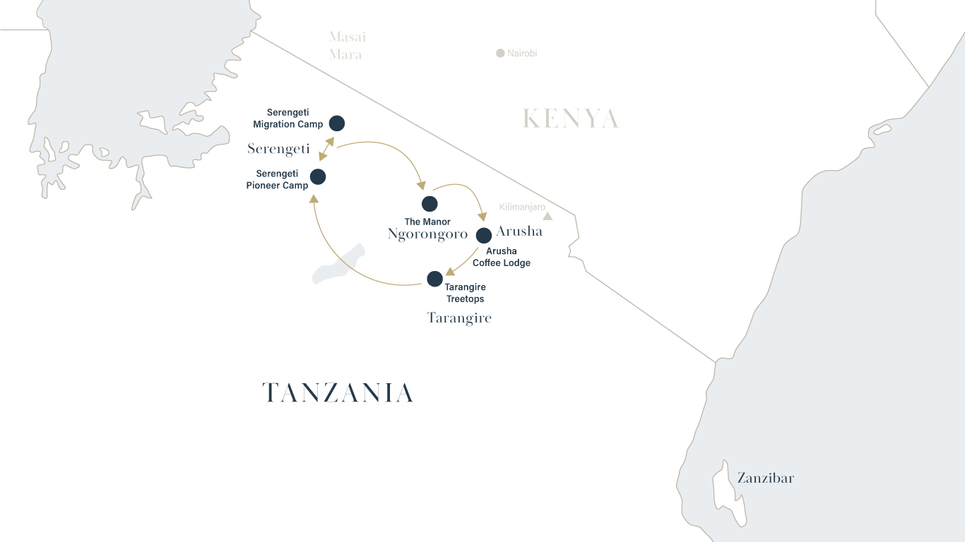 SkySafari-Tanzania-Route-Map